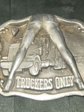 VIN 1992 TRUCKERS ONLY DRAGON Collec~TANSIDE ENGLAND-DD132 PEWTER BELT BCKLE 3.5
